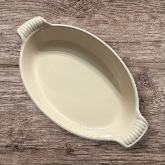 Le Creuset Other - LE CREUSET Red Ombre Stoneware Dish Au Gratin 13-41 NWOT